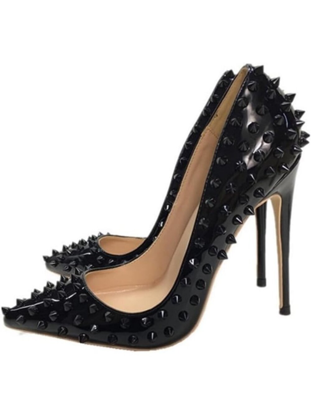 Stylish Women's Studded Heels Pumps - Sexy Party & Wedding Footwear